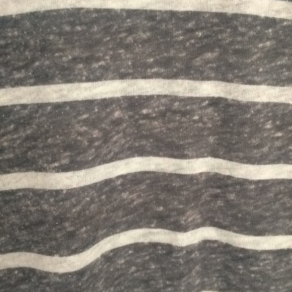 white and grey striped top - Picture 3 of 3